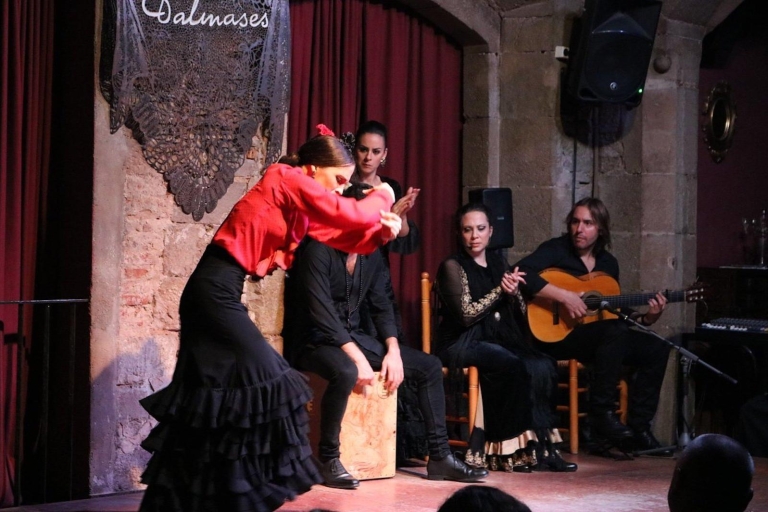 Barcelona: Halbtägiger Rundgang mit Tapas und Flamenco-Show