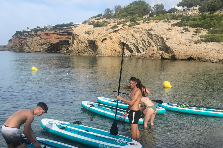 Cours de paddle surf, visite de la grotte, des calanques, plongée en apnéeExcursion au Sup, dans les grottes et avec masque et tuba