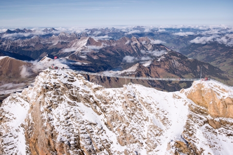 From Lausanne: Glacier 3000 Experience Tour Premium Option: Montreux, Col du Pillon & Glacier 3000