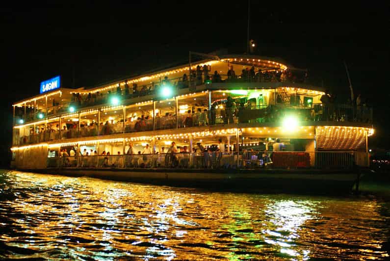 Drink on Rooftop Bar and Dinner on a Boat Tour | GetYourGuide