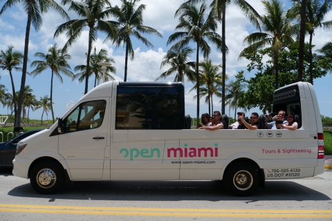 Miami : visite touristique en français en bus décapotableMiami : visite touristique en bus cabriolet à 14:25