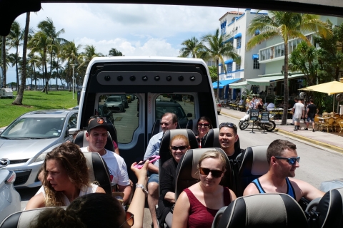 Miami Sightseeing Tour in een converteerbare bus (Frans)