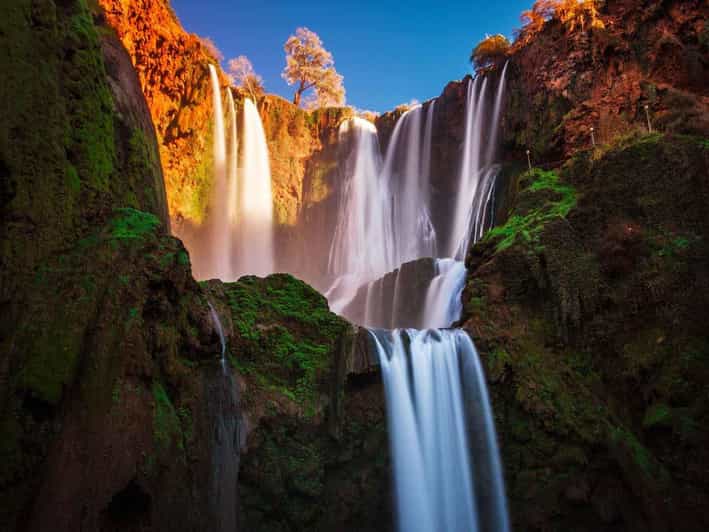 Au départ de Marrakech : Excursion privée d'une journée aux cascades d'Ouzoud - cascade