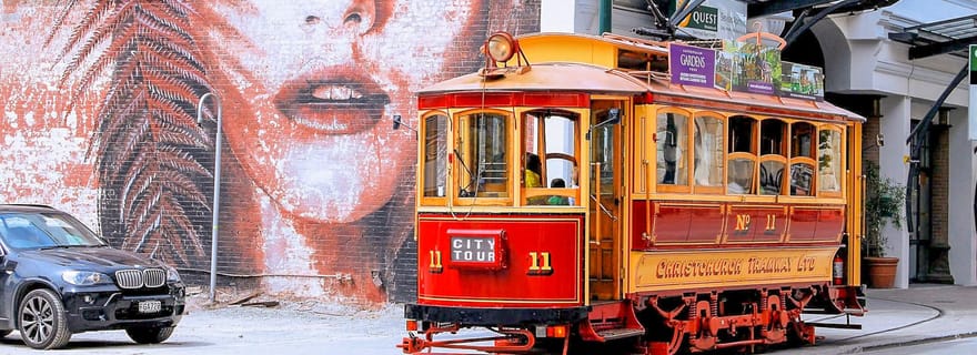 Christchurch : Visite à arrêts multiples en tramway d'époque