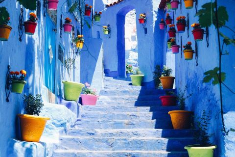 Desde Fez: tour de 1 día a la ciudad azul de Chauen
