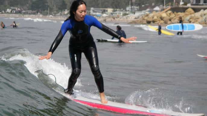 santa barbara surfing lesson