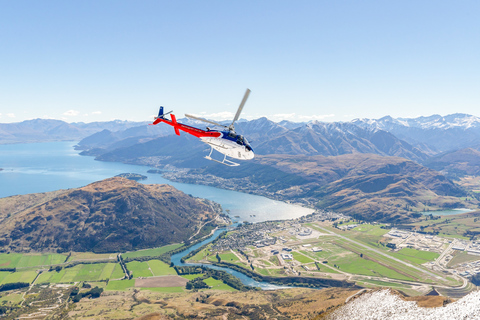 Tour en hélicoptère du lac Wakatipu prolongé de 30 minutes et atterrissage dans les Alpes