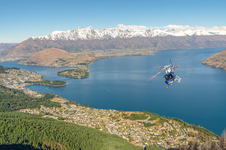 Excursión prolongada de 30 minutos en helicóptero y aterrizaje alpino en el lago Wakatipu