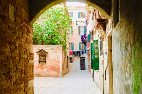 Venedig: Vandring och gondolturVenedig: Promenad &amp; Gondoltur på tyska