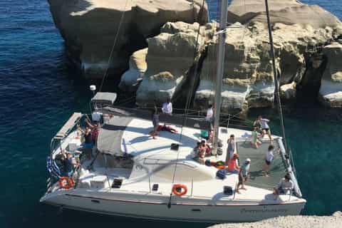 From Adamas: Full-Day Tour of Milos and Poliegos Islands