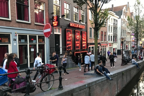 Amsterdam: Red Light District and Cafe Tour Shared Public Tour in German