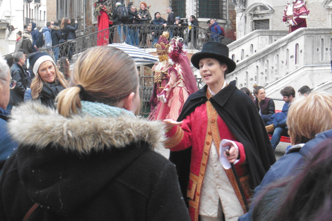 Veneza: Excursão a pé pelo Carnaval teatralExcursão em Inglês e Italiano às 11h30