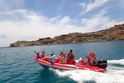 Mykonos : Excursion en bateau privé et safari en mer avec masque et tuba