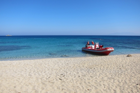 Mykonos: privéboottocht en snorkelsafari op zee