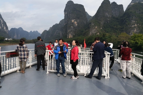 Crucero por el río Guilin Li y tour en el campo YangshuoCrucero y Tour con Cuiping Hill Sunset