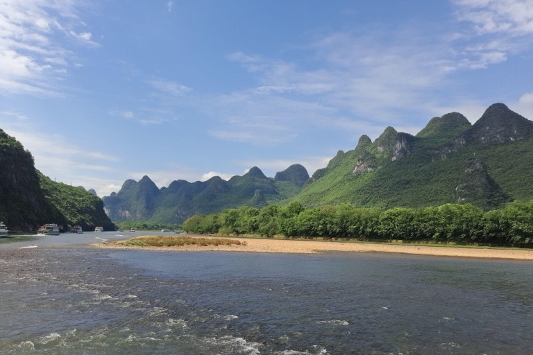 Croisière sur le fleuve Guilin Li et visite de la campagne de YangshuoCroisière et visite au coucher du soleil sur la colline de Cuiping