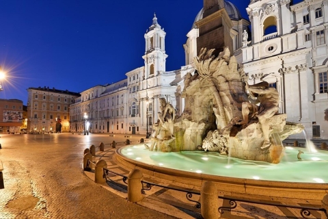 Rome bij Twilight Tour tussen de pleinen en fonteinen