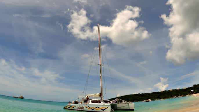 fullday catamaran sail to prickly pear and anguilla