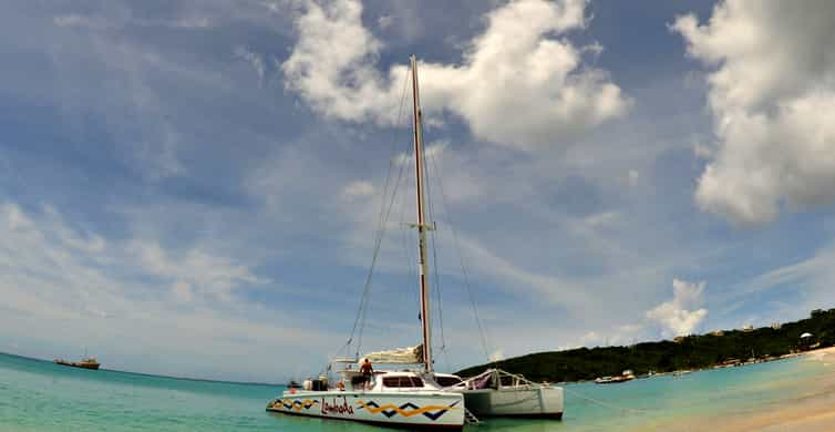 Full-Day Catamaran Sail to Prickly Pear and Anguilla | GetYourGuide