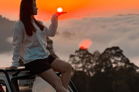 Mount Batur Sunrise Jeep Tour with Black Lava & Breakfast Tour with pick up hotel