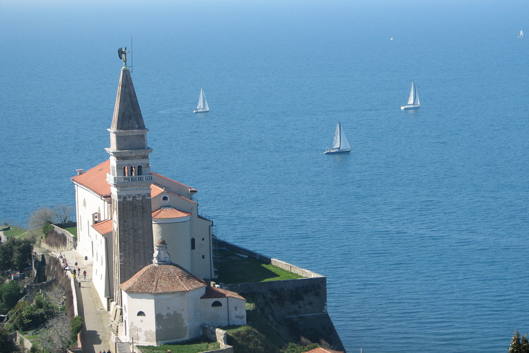 Från Ljubljana: UNESCO-grottorna i Škocjan och heldagsutflykt till Piran