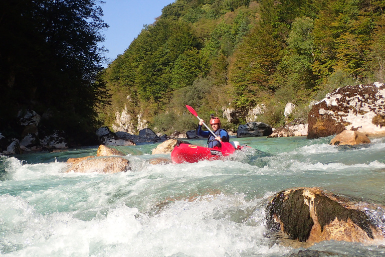 Bovec: Whitwater kayaking on the Soča River / Small groupsBovec: Kayaking on the Soča River