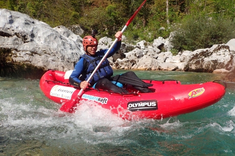 Bovec: Wildwasser-Kajakfahrt auf dem Soča / KleingruppenBovec: Kajaktour auf dem Fluss Soča