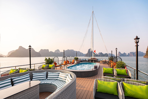 From Hanoi: Halong Bay Day Cruise with Kayak, Cave & Swim Halong Bay Day Cruise from Halong Port (No Transfer)