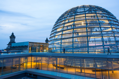 Rijksdaggebouw Berlijn: diner in het daktuinrestaurant Käfer