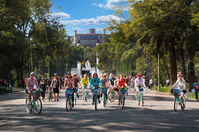 Visit Mexico City Chapultepec & Reforma Historic Bike Experience in La Paz, Mexico