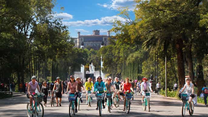 mexico expérience de vélo historique de chapultepec et reforma
