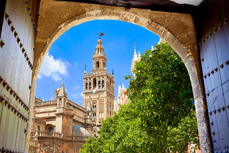Séville : visite guidée cathédrale, Giralda et AlcazarVisite de groupe en espagnol