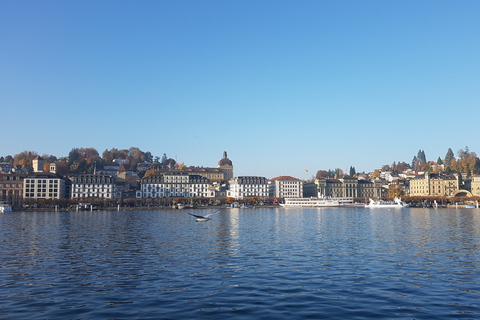 Visita a la ciudad de Lucerna Visita privada a pie con crucero por el lagoLucerna: Visita de medio día a la ciudad y crucero por el lago