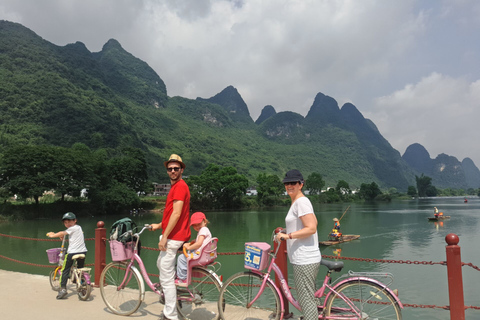 Yangshuo-Landschaft: Private Fahrradtour