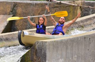 Familienabfahrt der Ardèche mit Kanu/Kajak: 3 Stunden - ca. 12 km