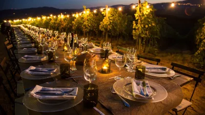 San Gimignano: Romantisches Abendessen im Weinberg