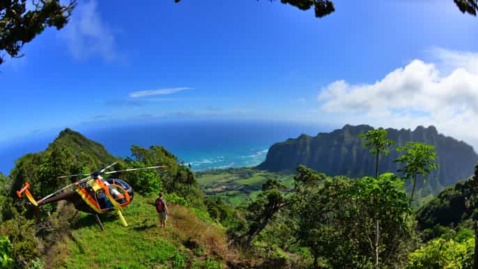 oahu magnum p.i. helicopter experience from turtle bay