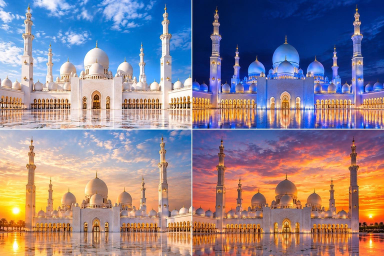 From Dubai: Abu Dhabi Full-Day Tour with Hotel Pickup Dubai:Abudhabi Highlights Shared Tour With Emirates Palace