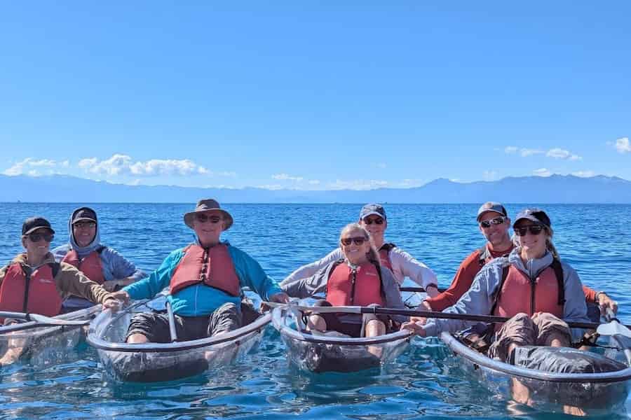 Tahoe Vista: Tour mit transparentem Kajak am Lake Tahoe. Foto: GetYourGuide Tahoe Vista: Tour mit transparentem Kajak am Lake Tahoe. Foto: GetYourGuide