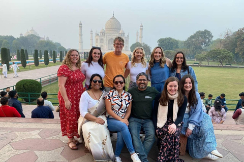 Agra: Taj Mahal Sunrise & Ethical Elephant Conservation Tour Guide Only