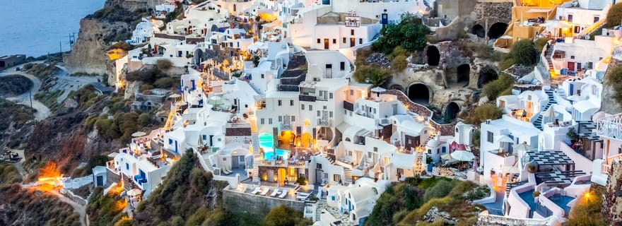 Héraklion ou Ag Nikolaos : excursion d'une journée à Oia et Fira à Santorin