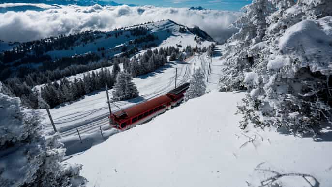 mount rigi queen of the mountains cogwheel train ticket