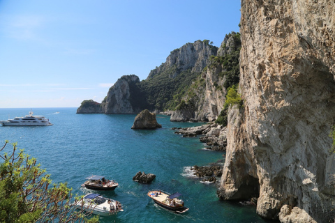 Depuis Positano : excursion d'une journée en bateau sur la côte de Sorrente et à CapriVisite en anglais