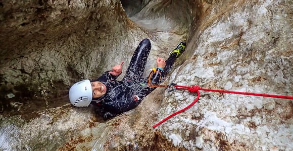 Bled: Canyoning-Abenteuer in Bohinj + KOSTENLOSE Fotos & Transfer