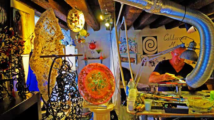 create your glass artwork private lesson with local artisan