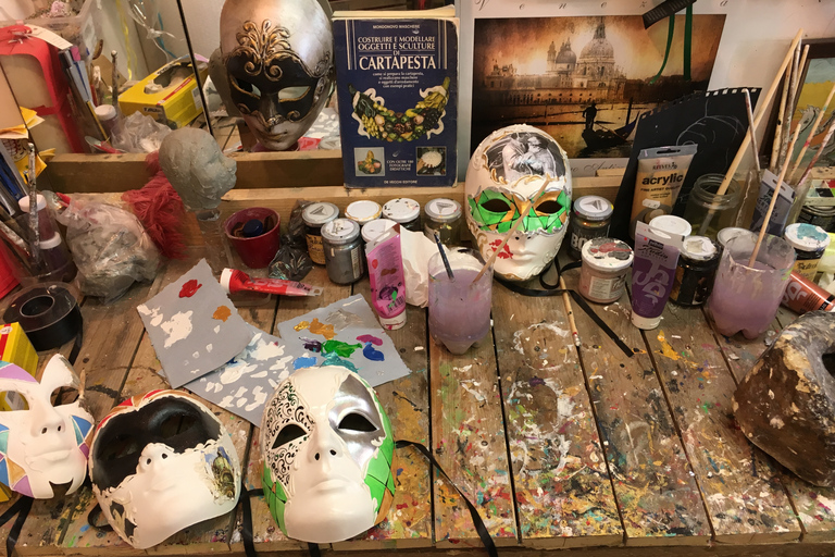 Veneza: Oficina de máscaras de carnavalWorkshop de máscaras de carnaval