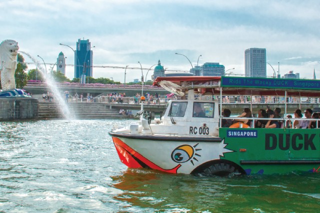 Visit Singapore Guided City Sightseeing Tour by Duck Boat in Kranji, Singapore