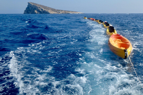 Benidorm: Guided Kayak Tour with Snorkeling and Photos