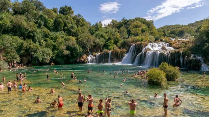 from zadar krka national park and waterfalls day trip