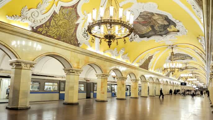excursão particular pelo metrô de moscou com busca no hotel